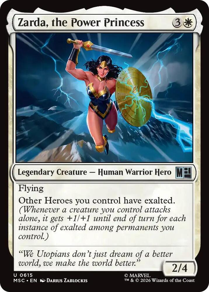 Zarda the Power Princess 615 (Commander: Marvel Super Heroes)  - Foil