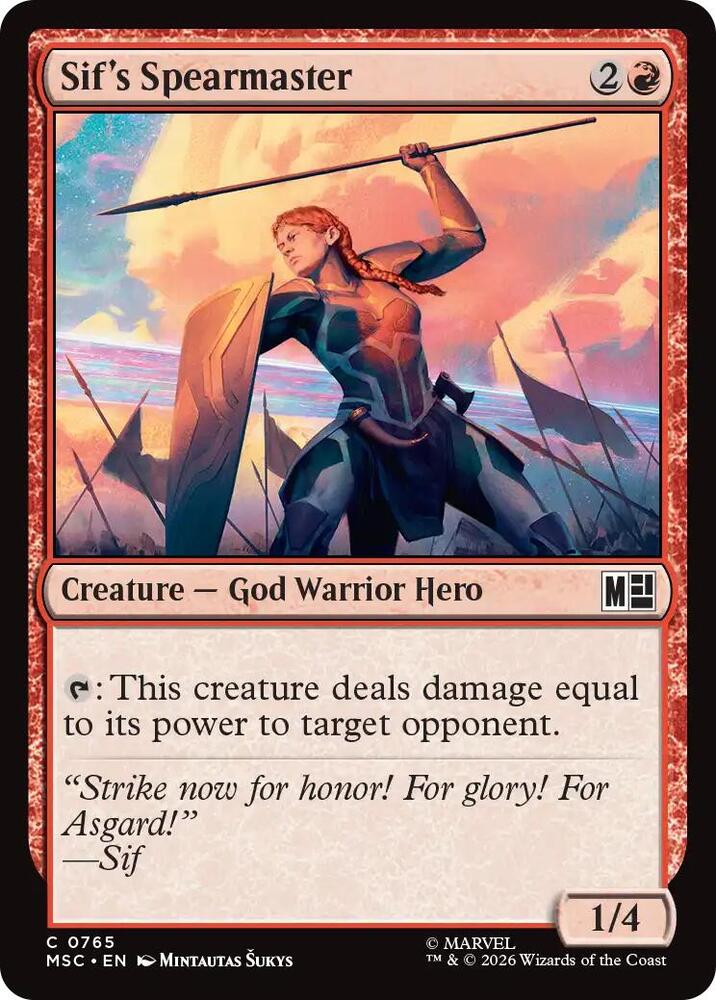 Sifs Spearmaster 765 (Commander: Marvel Super Heroes)  - Foil