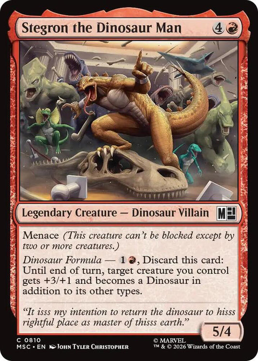 Stegron the Dinosaur Man 810 (Commander: Marvel Super Heroes)  - Foil