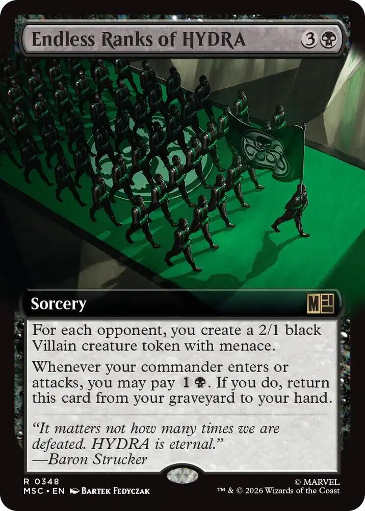 Endless Ranks of HYDRA Extended Art 348 (Commander: Marvel Super Heroes) 