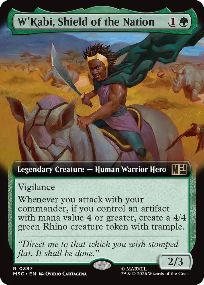 WKabi Shield of the Nation Extended Art 387 (Commander: Marvel Super Heroes)  - Extended Art