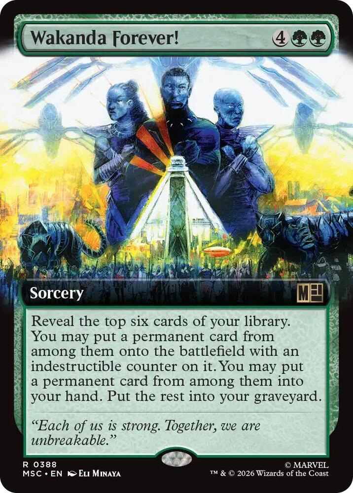 Wakanda Forever Extended Art 388 (Commander: Marvel Super Heroes) 