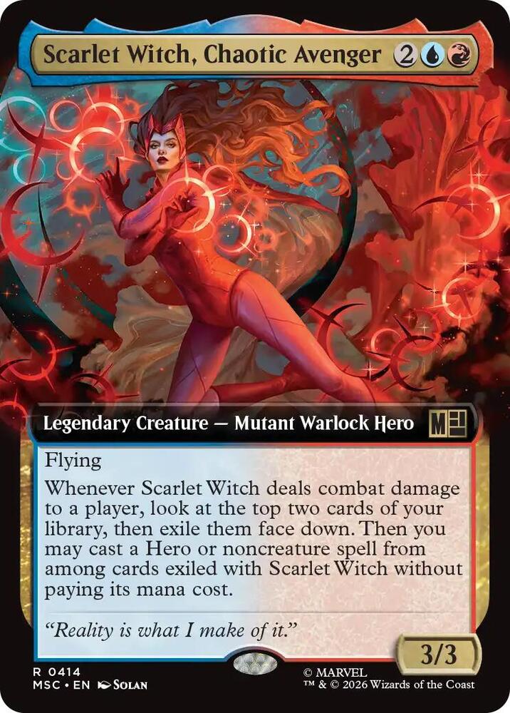 Scarlet Witch, Chaotic Avenger 414 (Commander: Marvel Super Heroes)  - Extended Art