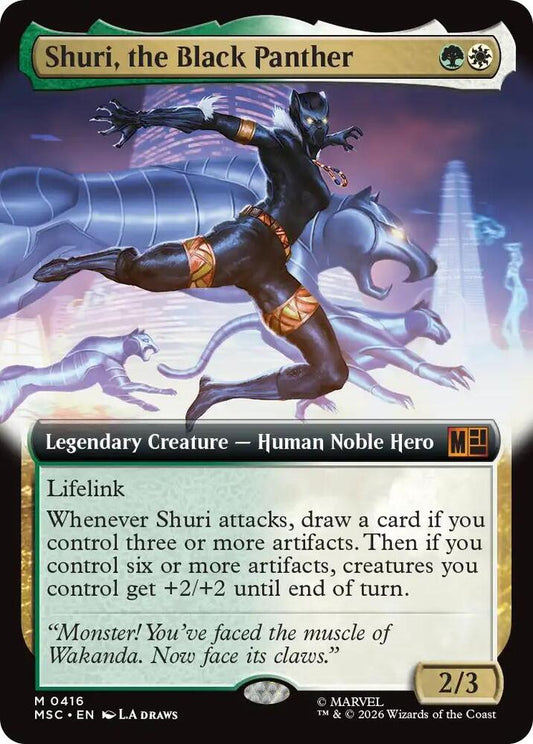 Shuri the Black Panther Extended Art 416 (Commander: Marvel Super Heroes) 