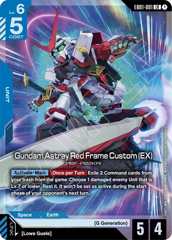 Gundam Astray Red Frame Custom (EX) EB01-001 (Eternal Nexus)  - Holofoil