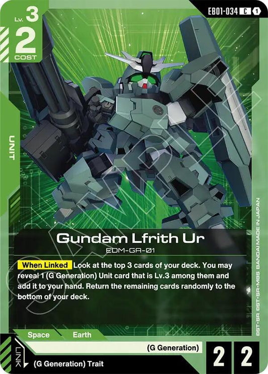 Gundam Lfrith Ur EB01-034 (Eternal Nexus) 