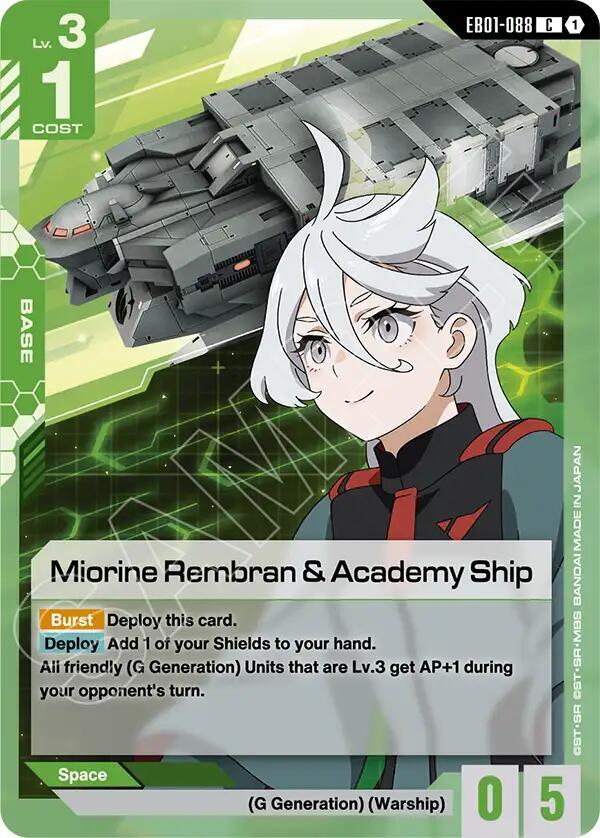 Miorine Rembran & Academy Ship EB01-088 (Eternal Nexus) 