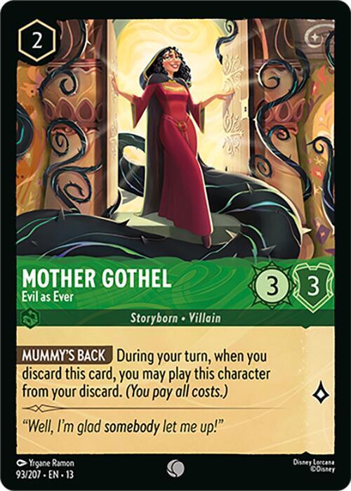 Mother Gothel, Evil as Ever 93/204 (Attack of the Vine!)  - Cold Foil