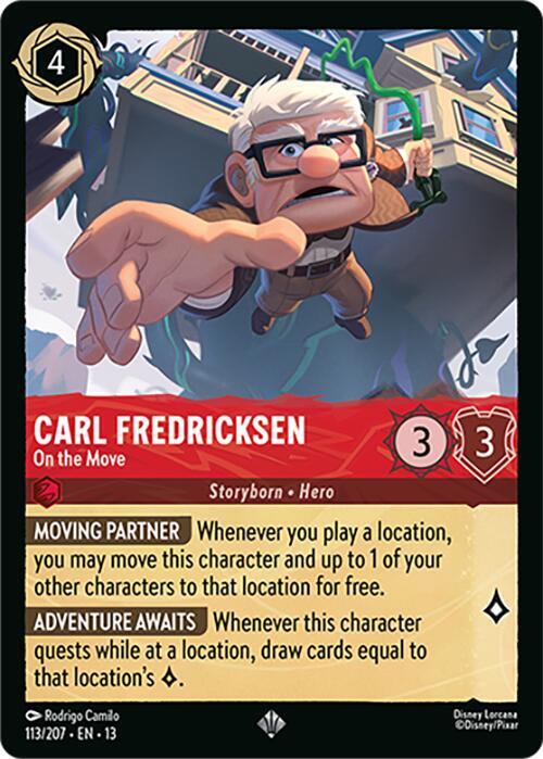 Carl Fredricksen, On the Move 113/204 (Attack of the Vine!)  - Cold Foil