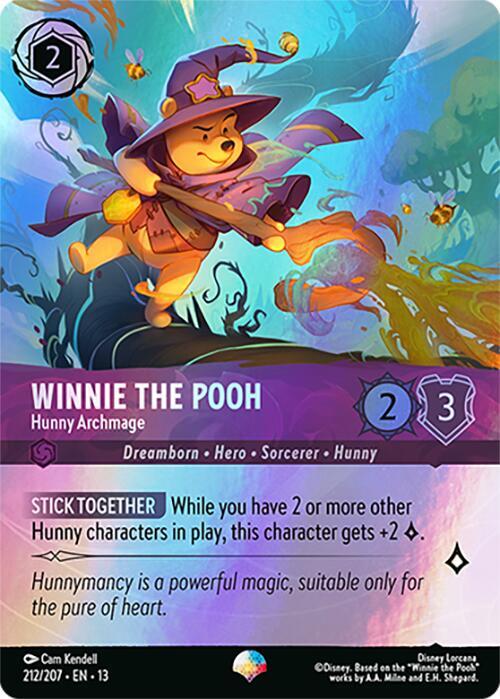 Winnie the Pooh Hunny Archmage 212/204 (Attack of the Vine!)  - Holofoil