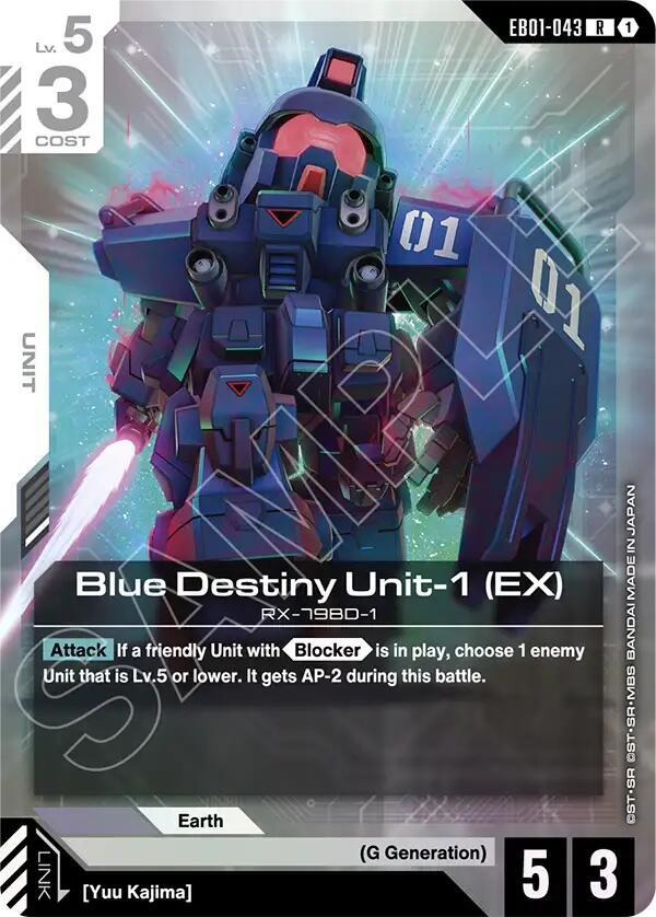 Blue Destiny Unit-1 (EX) EB01-043 (Eternal Nexus)  - Holofoil