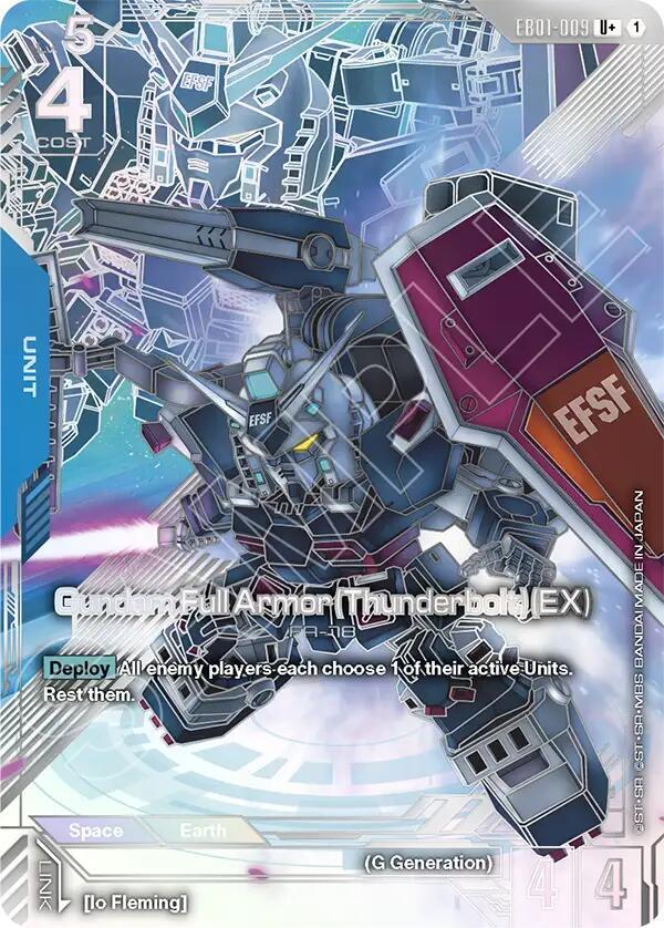 Gundam Full Armor (Thunderbolt)(EX) EB01-009 (Eternal Nexus)  - Holofoil