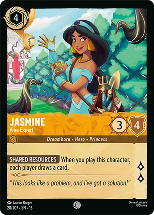Jasmine, Vine Expert 20/204 (Attack of the Vine!)  - Cold Foil