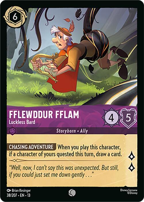 Fflewddur Fflam, Luckless Bard 38/207 (Attack of the Vine!) 