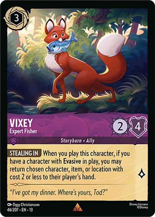 Vixey, Expert Fisher 46/207 (Attack of the Vine!)  - Cold Foil