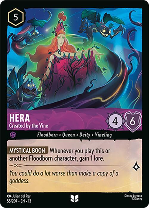 Hera, Created by the Vine 55/207 (Attack of the Vine!)  - Cold Foil