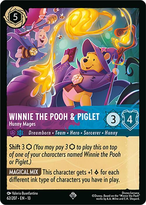 Winnie the Pooh and Piglet, Hunny Mages 62/204 (Attack of the Vine!) 