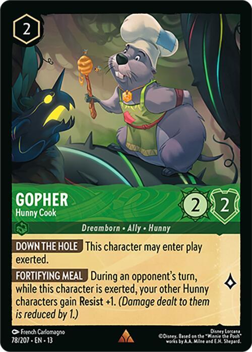Gopher, Hunny Cook 78/204 (Attack of the Vine!) 