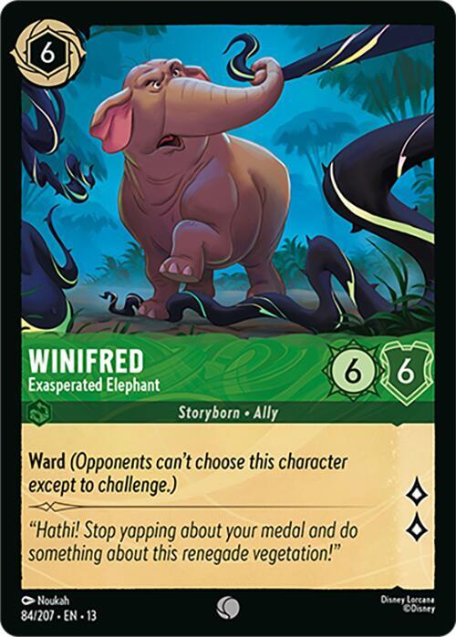 Winifred, Exasperated Elephant 84/207 (Attack of the Vine!) 