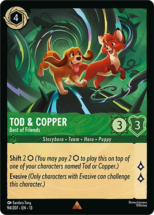 Tod and Copper, Best of Friends 94/204 (Attack of the Vine!)  - Cold Foil