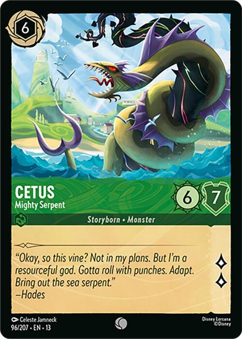 Cetus, Mighty Serpent 96/204 (Attack of the Vine!)  - Cold Foil