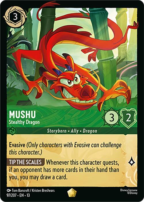 Mushu, Stealthy Dragon 97/204 (Attack of the Vine!) 