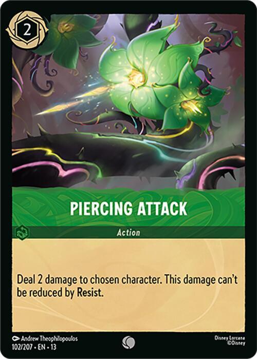 Piercing Attack 102/204 (Attack of the Vine!)  - Cold Foil