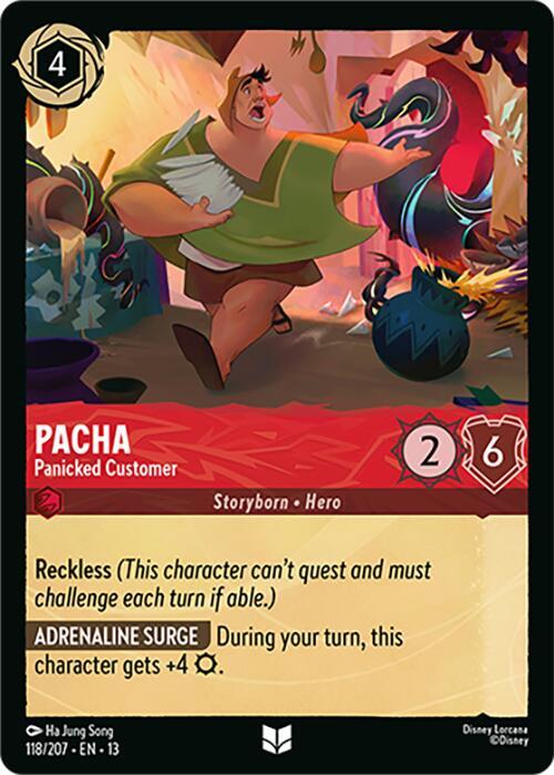 Pacha, Panicked Customer 118/204 (Attack of the Vine!)  - Cold Foil