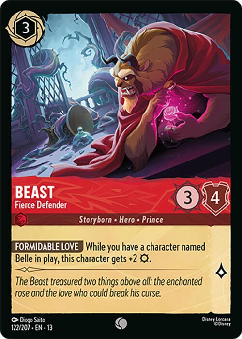 Beast, Fierce Defender 122/207 (Attack of the Vine!)  - Cold Foil