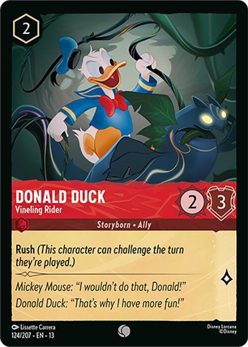 Donald Duck, Vineling Rider 124/204 (Attack of the Vine!) 