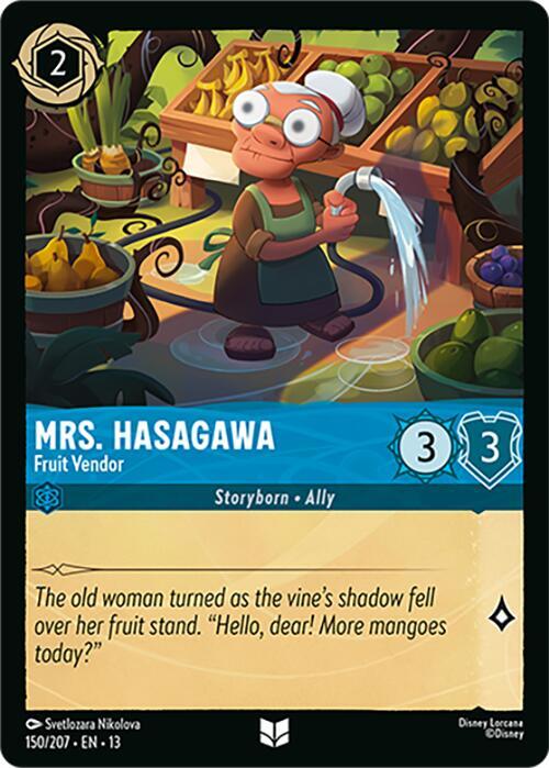 Mrs. Hasagawa, Fruit Vendor 150/204 (Attack of the Vine!)  - Cold Foil