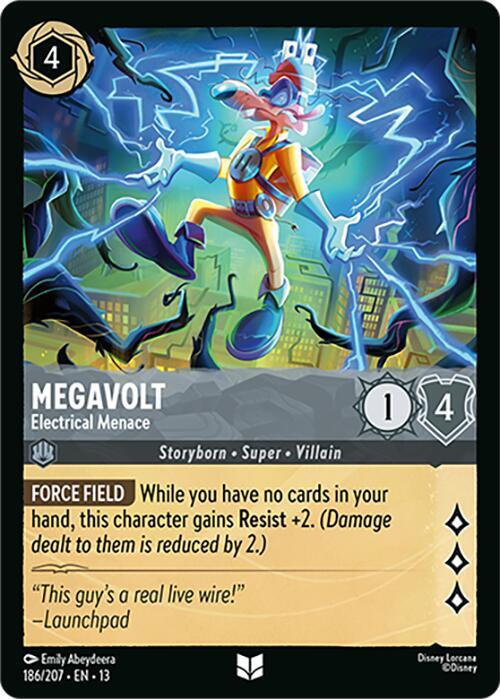 Megavolt, Electrical Menace 186/207 (Attack of the Vine!)  - Cold Foil