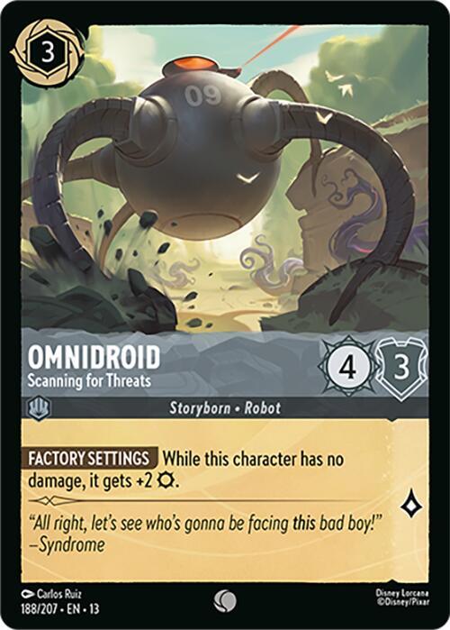 Omnidroid, Scanning for Threats 188/204 (Attack of the Vine!)  - Cold Foil