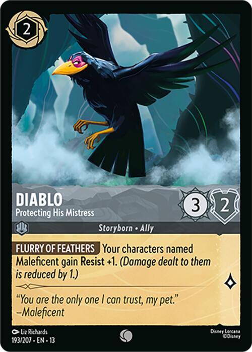 Diablo, Protecting His Mistress 193/204 (Attack of the Vine!)  - Cold Foil