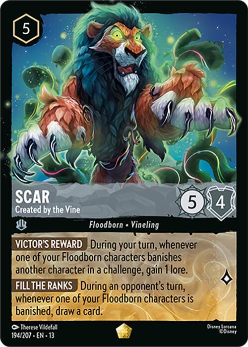 Scar, Created by the Vine 194/207 (Attack of the Vine!)  - Cold Foil