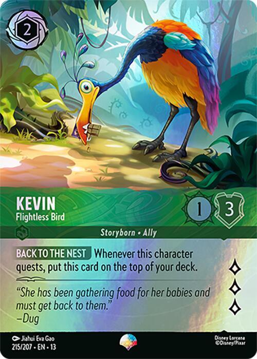 Kevin, Flightless Bird 215/204 (Attack of the Vine!)  - Holofoil