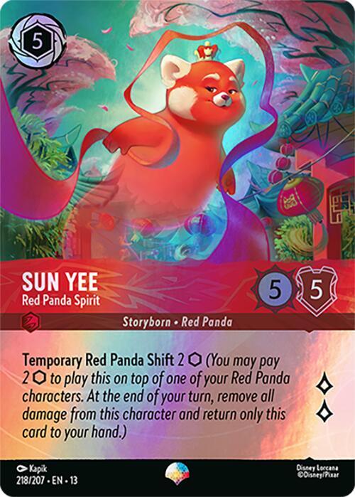 Sun Yee, Red Panda Spirit 218/204 (Attack of the Vine!)  - Holofoil