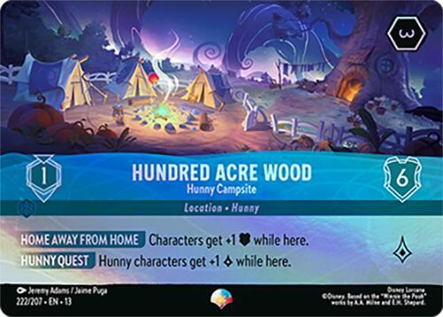 Hundred Acre Wood, Hunny Campsite 222/204 (Attack of the Vine!)  - Holofoil