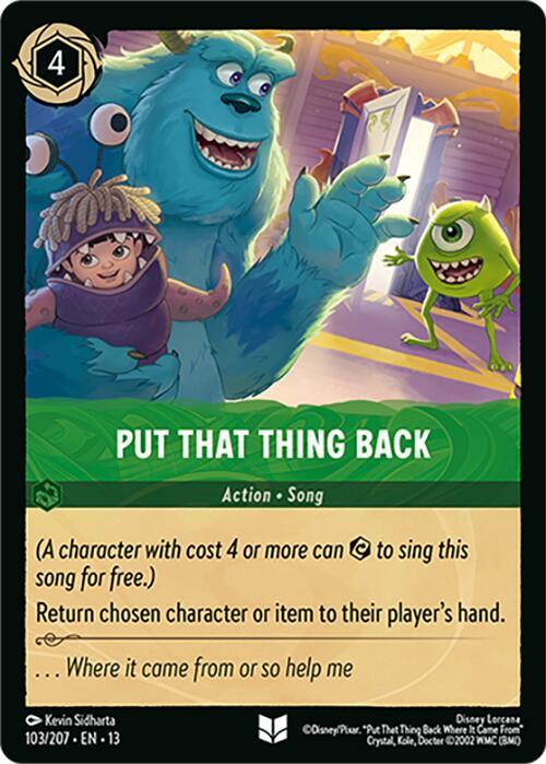 Put That Thing Back 103/204 (Attack of the Vine!)  - Cold Foil
