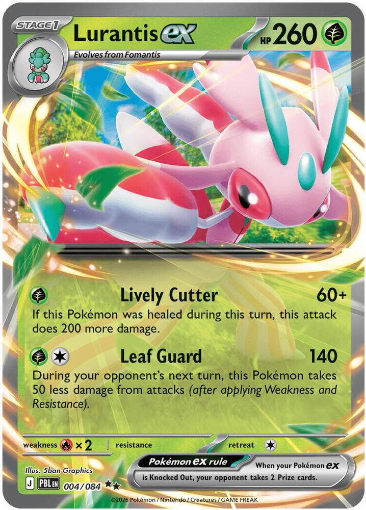 Lurantis ex 004 084 004/084 (ME05: Pitch Black)  - Holofoil