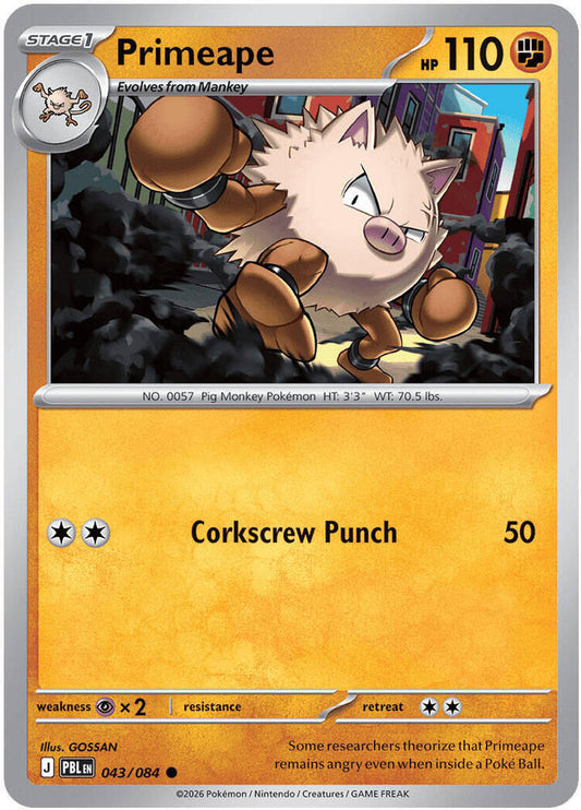 Primeape 043/084 (ME05: Pitch Black) 
