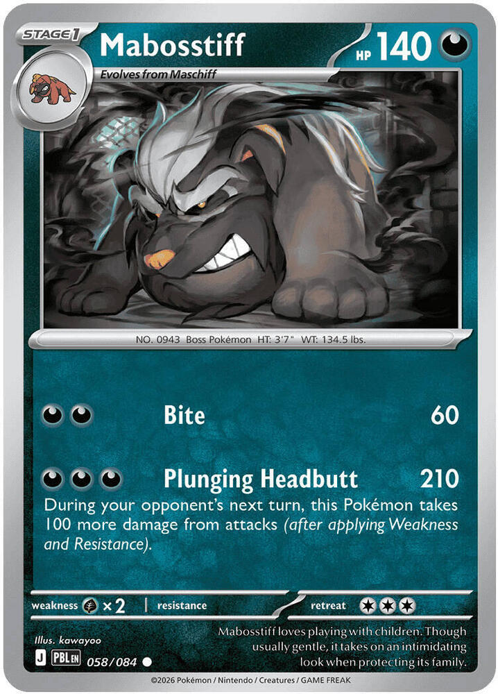Mabosstiff 058/084 (ME05: Pitch Black) 