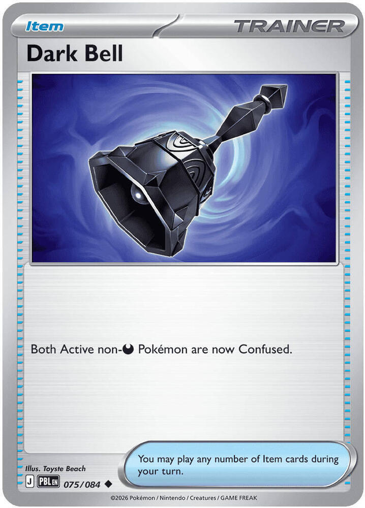 Dark Bell 075/084 (ME05: Pitch Black)  - Reverse Holofoil