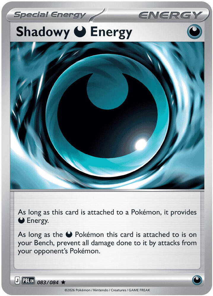 Shadowy Darkness Energy 083/084 (ME05: Pitch Black)  - Reverse holo