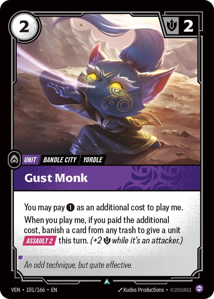 Gust Monk 101/166 (Vendetta) 