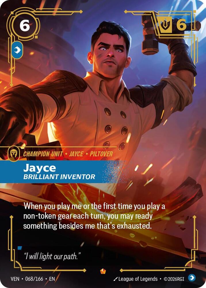 Jayce - Brilliant Inventor 068/166 (Vendetta)  - Foil