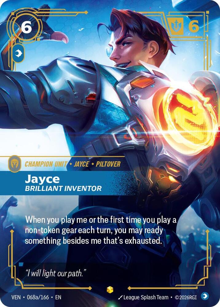 Jayce - Brilliant Inventor 068a/166 (Vendetta)  - Foil