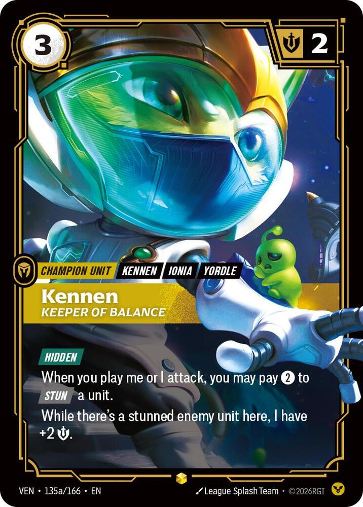 Kennen - Keeper of Balance 135a/166 (Vendetta)  - Foil