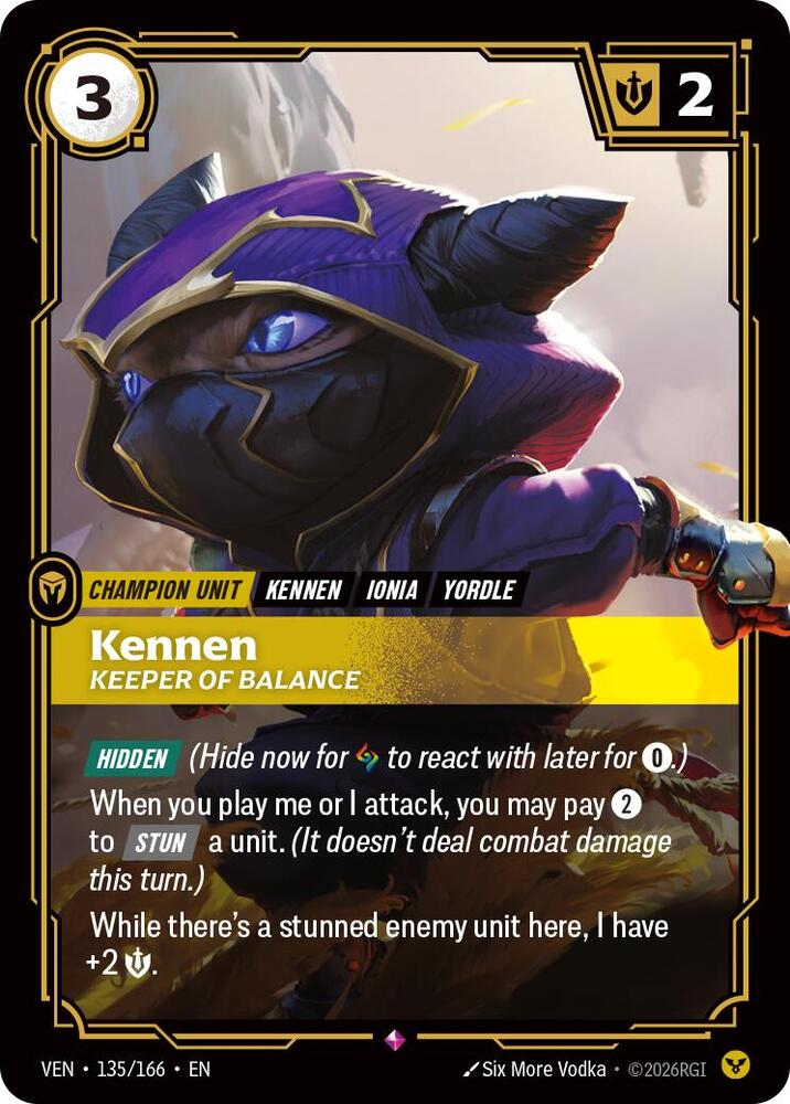 Kennen - Keeper of Balance 135/166 (Vendetta)  - Foil