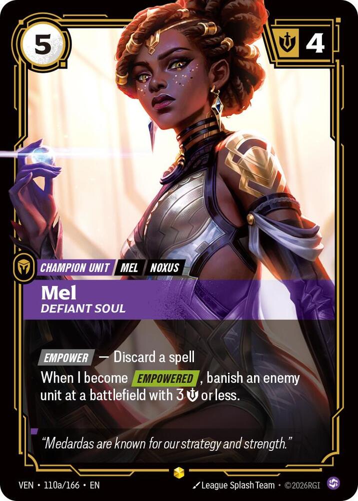 Mel - Defiant Soul 110a/166 (Vendetta)  - Foil